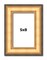 Photo Size Traditional Gold Picture Frame - UV Acrylic, Foam Board Backing, Hanging Hardware